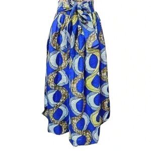 Nwt! African Print Long Maxi Skirt. Size Large